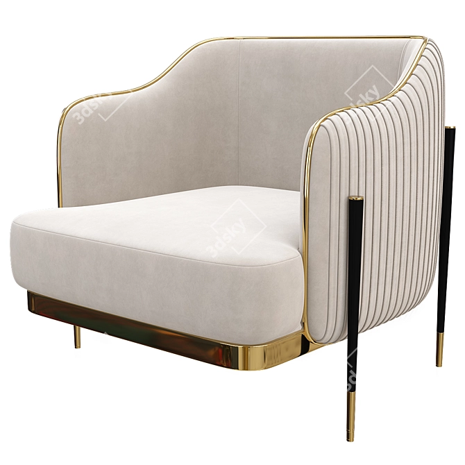 Royal Oxford Armchair Collection 3D model image 2