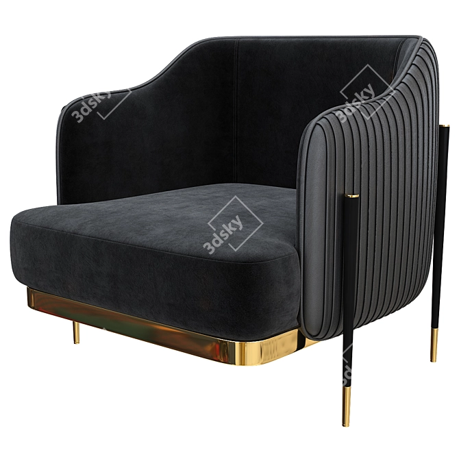 Royal Oxford Armchair Collection 3D model image 3