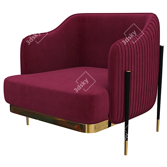 Royal Oxford Armchair Collection 3D model image 4