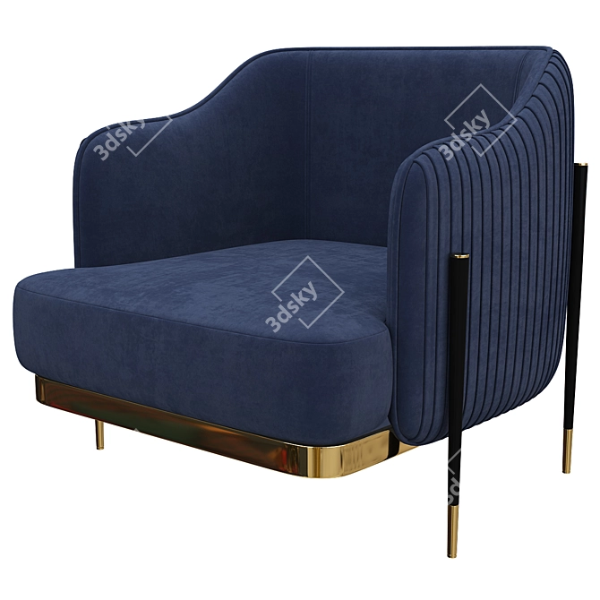 Royal Oxford Armchair Collection 3D model image 5