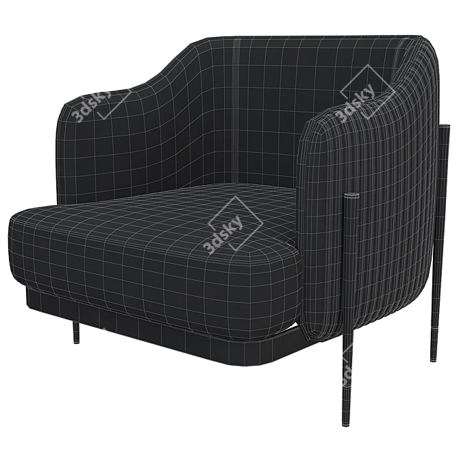 Royal Oxford Armchair Collection 3D model image 6