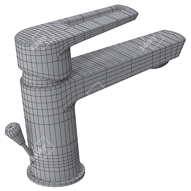 Cersanit MILLE Basin Mixer 3D model image 5