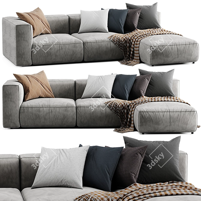 Modern Ligne Roset Nils Lounge Sofa 3D model image 1