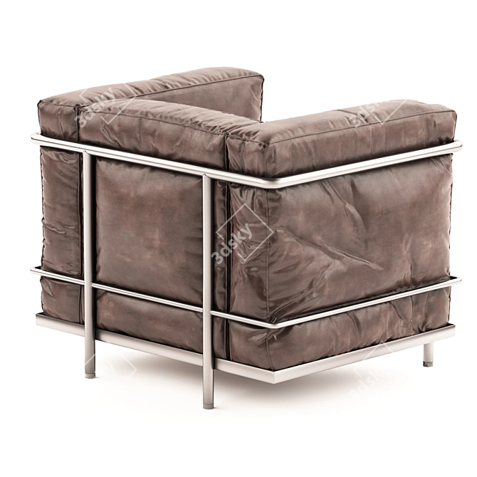 Sleek Cassina LC2 Armchair 3D model image 3