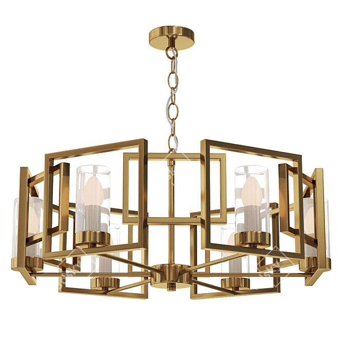 Elegant Ripley Chandelier: Illuminate in Style 3D model image 1