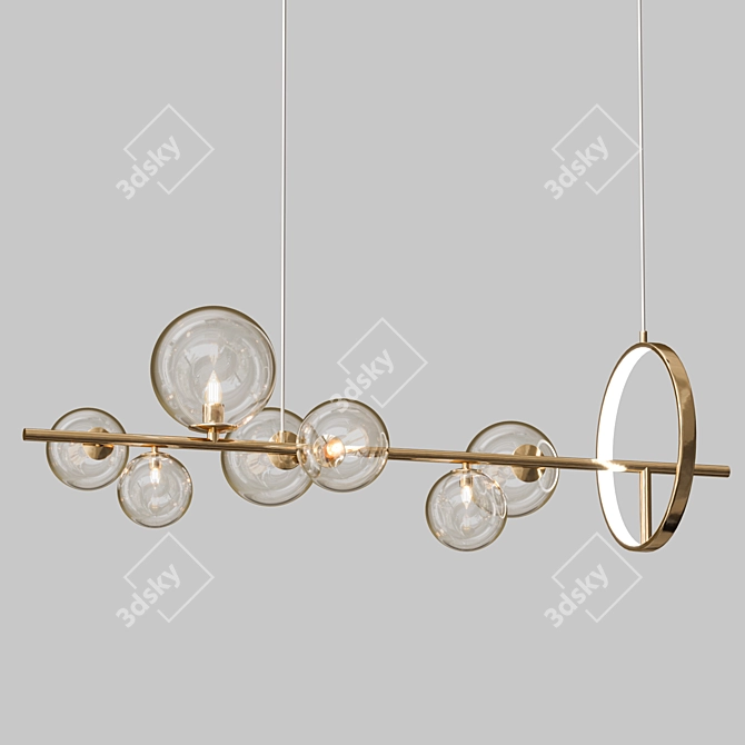 Elegant IONA L Pendant Light 3D model image 3