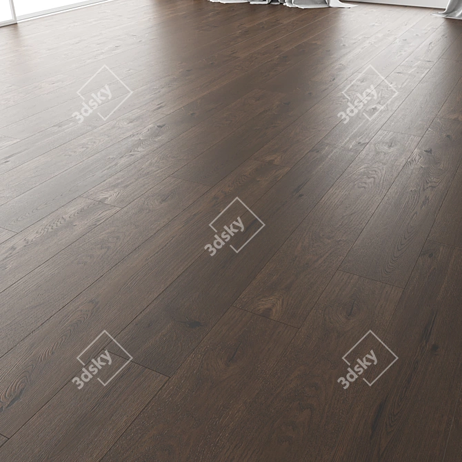 Title: Wood Floor Set: Versatile 3D Model 3D model image 5