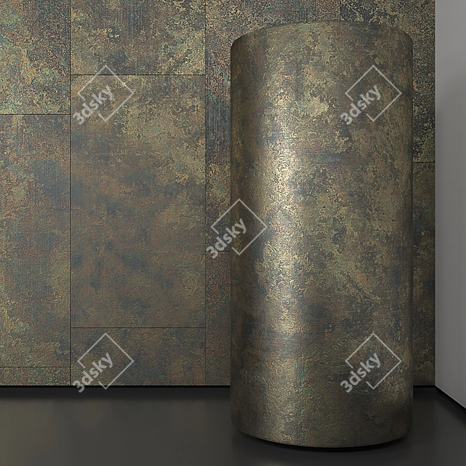  Seamless Metal Plate 4 - 1500x800mm 3D model image 2