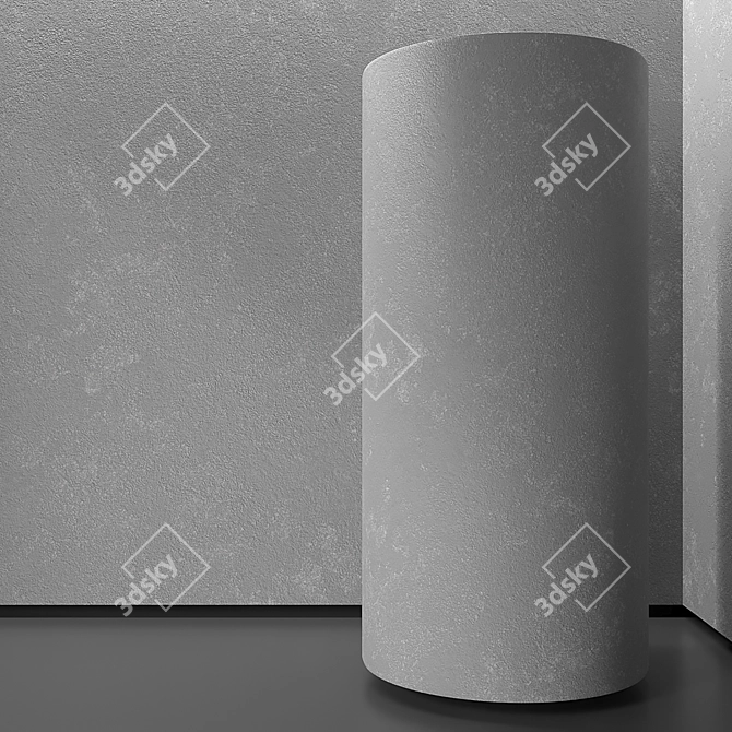 Seamless Plaster 4K Texture Set 3D model image 2