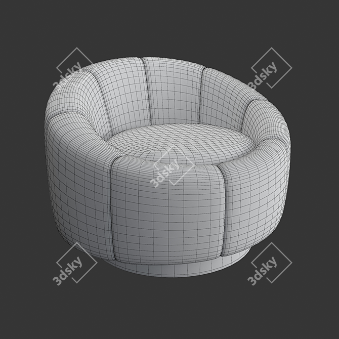 Eichholtz Inger Swivel Chair: Comfort and Functionality in Style 3D model image 4