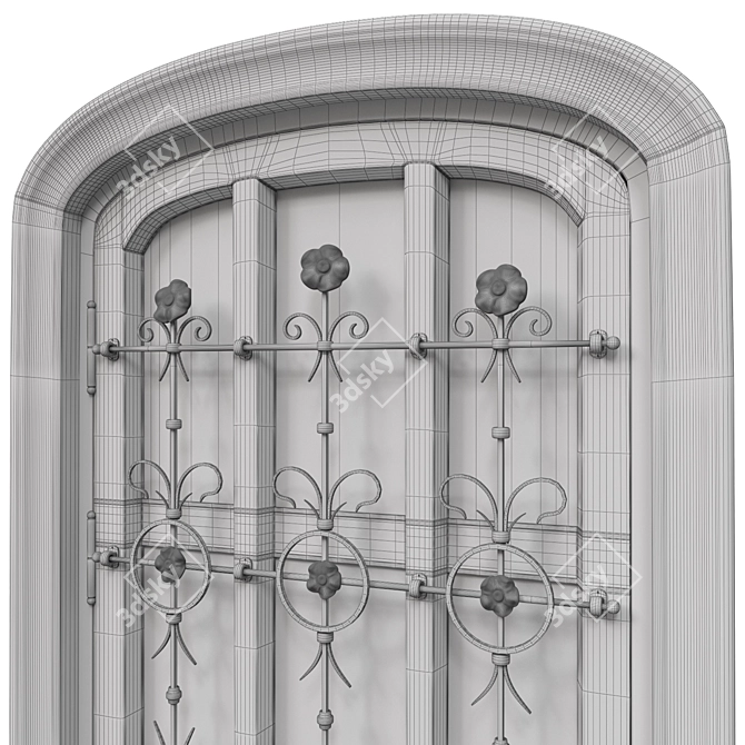 Classic 3D Max Door: 900mm x 2000mm 3D model image 7