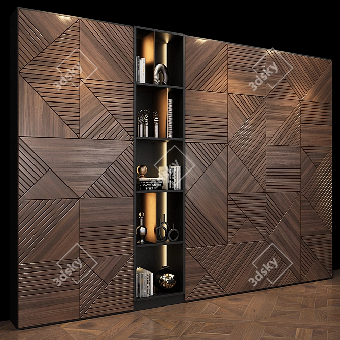 Elegant Cabinet Furniture 0406 3D model image 3