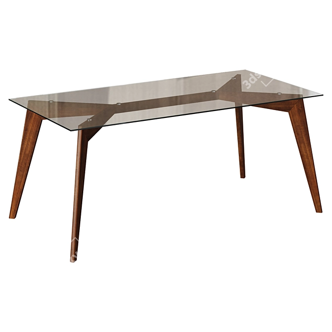 "Perent" Scandinavian Dining Table 3D model image 1