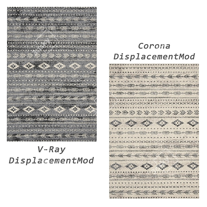 Versatile Rug Set: V-Ray, Corona & More 3D model image 4