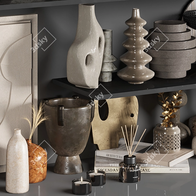 Elegant Decor Set - 3D Model 3D model image 3