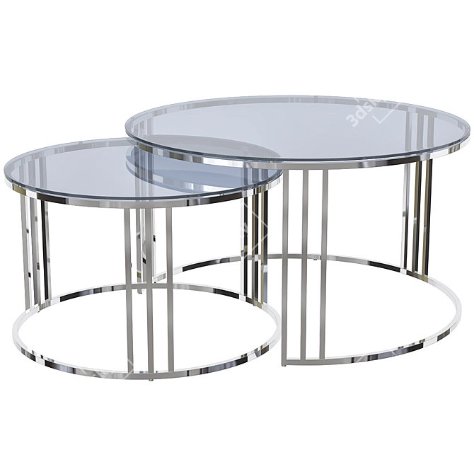 Modern Mercury Coffee Table 3D model image 1
