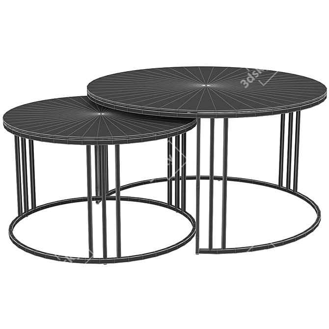 Modern Mercury Coffee Table 3D model image 2