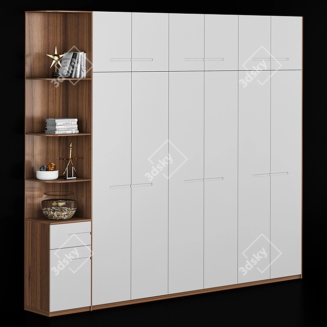 Sleek 003 Wardrobe Furniture 3D model image 2