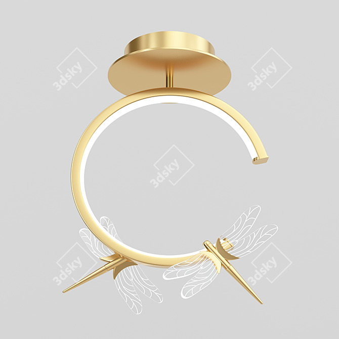 Minimalist LED Ceiling Light 3D model image 1