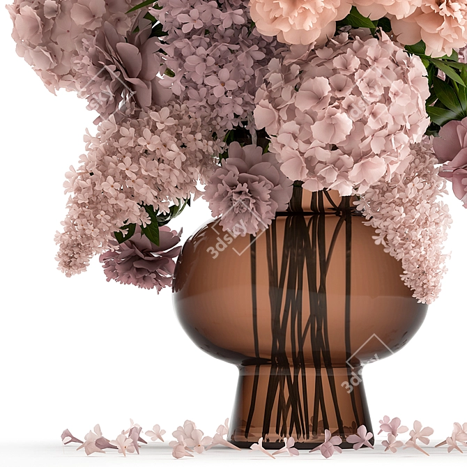 Spring Blooms Bouquet 3D model image 3