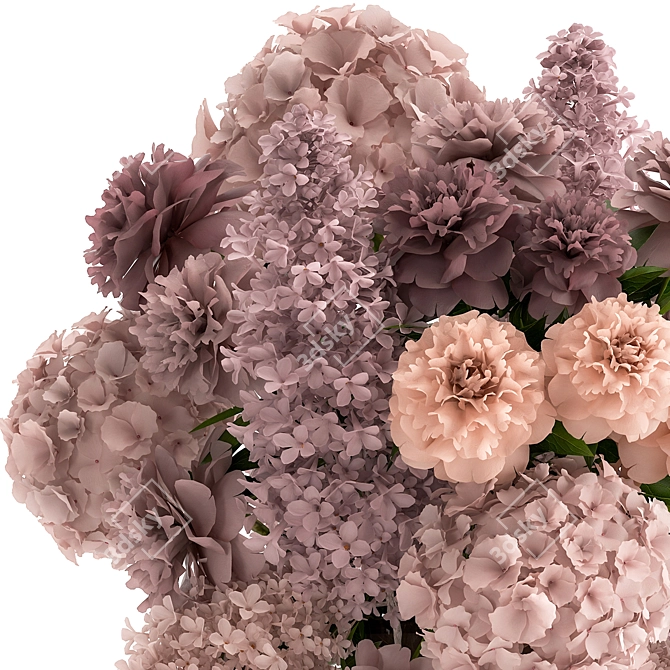 Spring Blooms Bouquet 3D model image 4