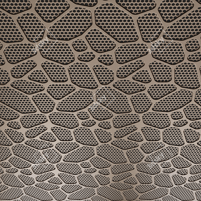 Seamless Geometric Material for Walls & Ceilings 3D model image 1