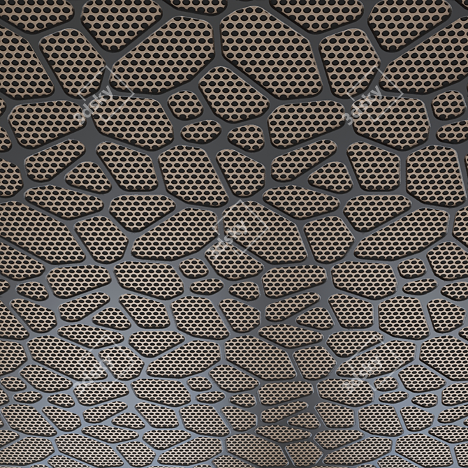 Seamless Geometric Material for Walls & Ceilings 3D model image 3