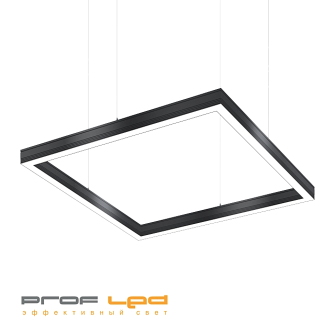 FORS: Sharp-Angled Rectangle LED Light 3D model image 1