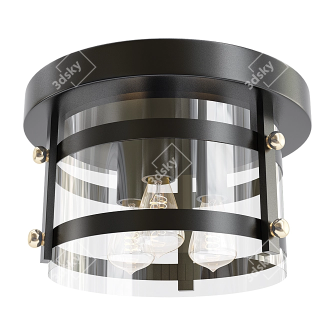 Eagleton Oil-Rubbed Bronze LED Ceiling 3D model image 1