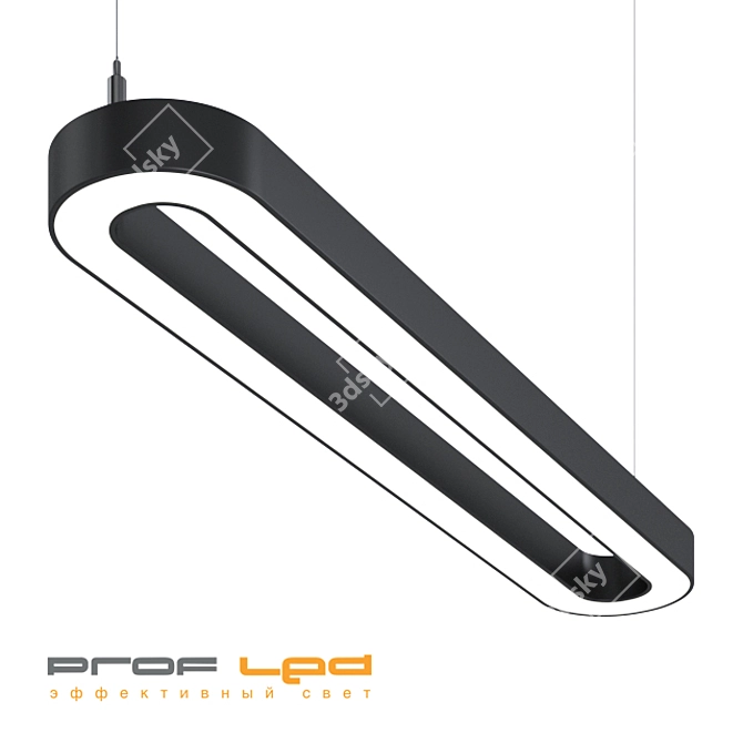 Slim LED Strip Light with Perimeter Illumination 3D model image 1