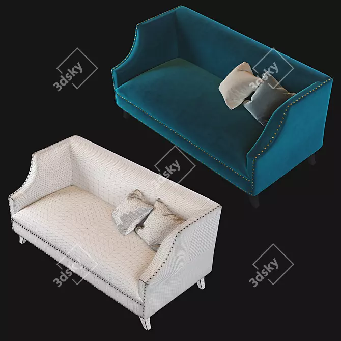 Cardinal Dantone 2-Seater Sofa 3D model image 2