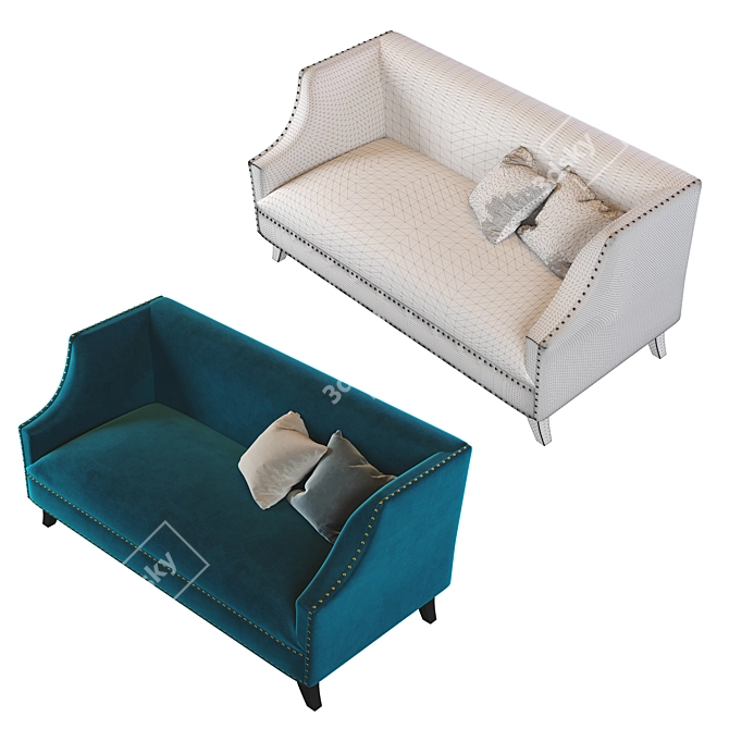 Cardinal Dantone 2-Seater Sofa 3D model image 3