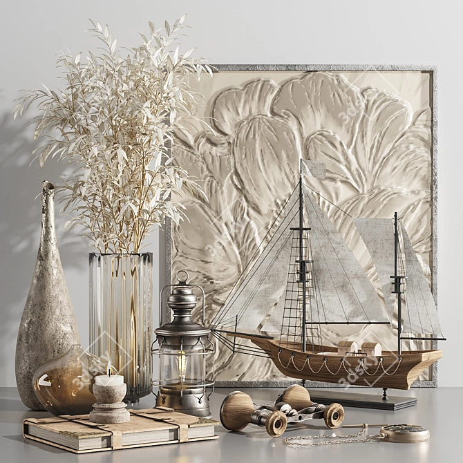 Elegant Decor Set for Stunning Renders 3D model image 1