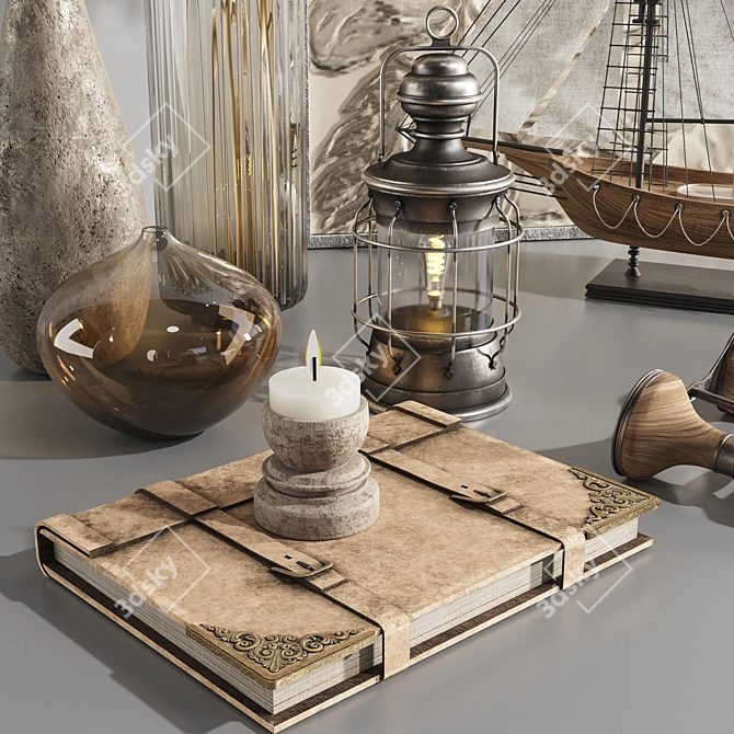 Elegant Decor Set for Stunning Renders 3D model image 2