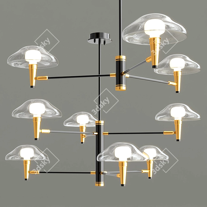 Modern Elegance Chandelier Meduza 3D model image 2