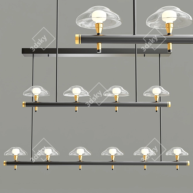 Modern Elegance Chandelier Meduza 3D model image 3