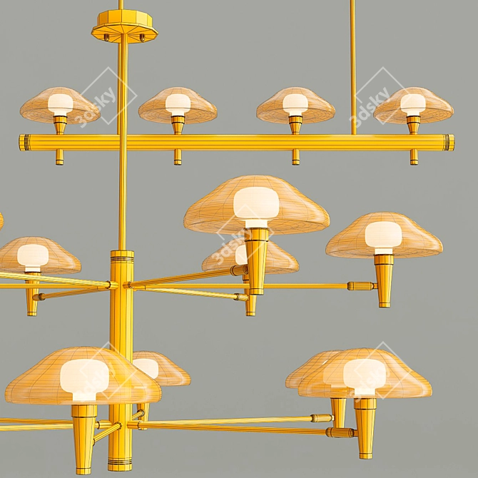 Modern Elegance Chandelier Meduza 3D model image 4