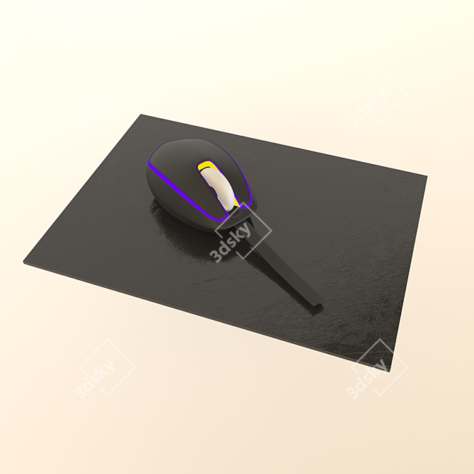 Illuminated Mouse 3D model image 1