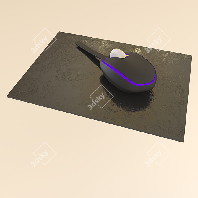 Illuminated Mouse 3D model image 2