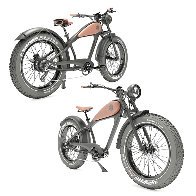 California Beach Cruiser: Vintage Design, Electric Power 3D model image 2