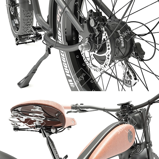 California Beach Cruiser: Vintage Design, Electric Power 3D model image 4