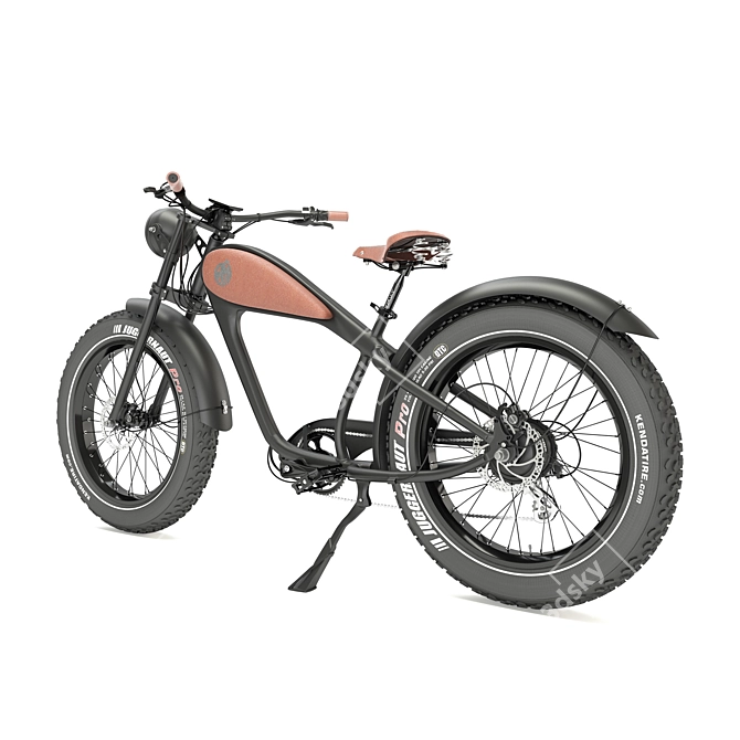 California Beach Cruiser: Vintage Design, Electric Power 3D model image 9