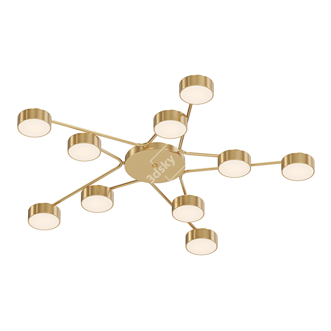 Dahlia 10: Modern LED Ceiling Lamp 3D model image 6