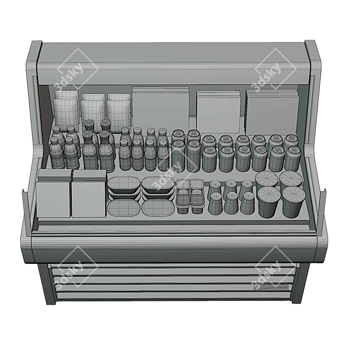 True THAC-48-LD Air Curtain Cooler 3D model image 4