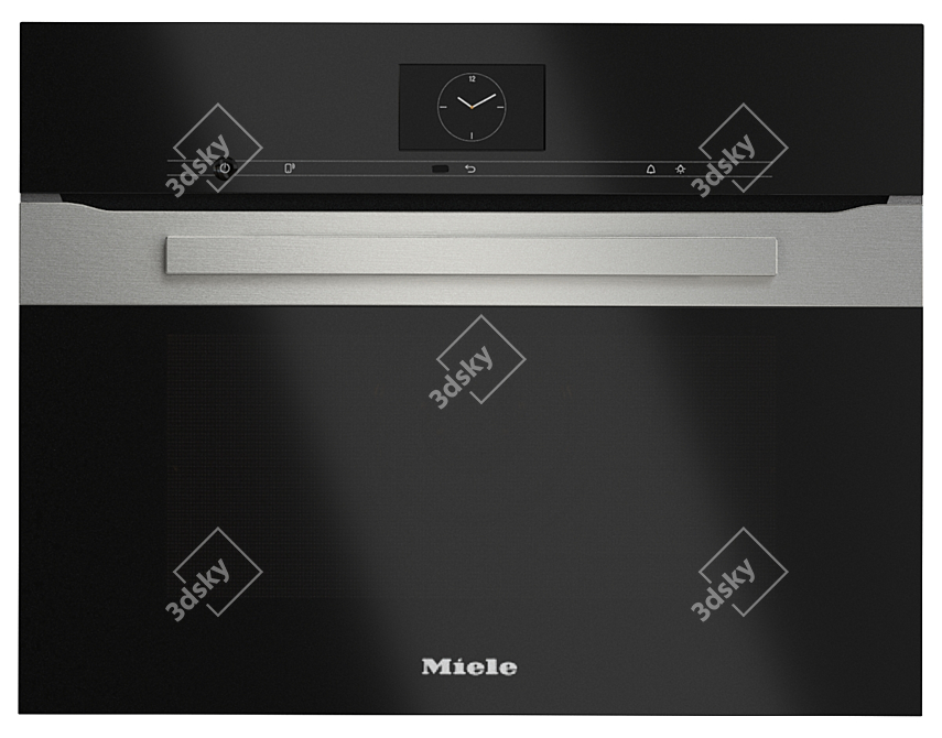 Miele Oven Set: H7660BP, H7640BM 3D model image 5