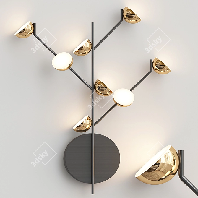 April Contemporary Wall Lamp 3D model image 1