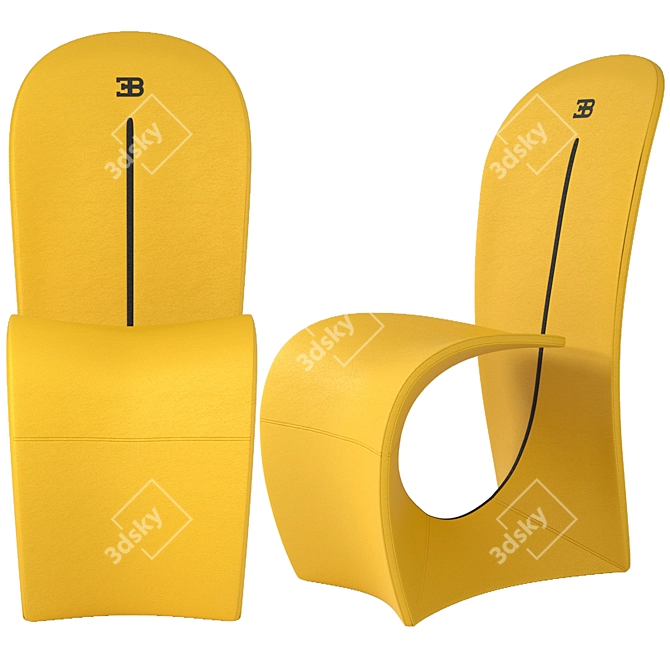 Luxury BUGATTI Cobra Chair 3D model image 2