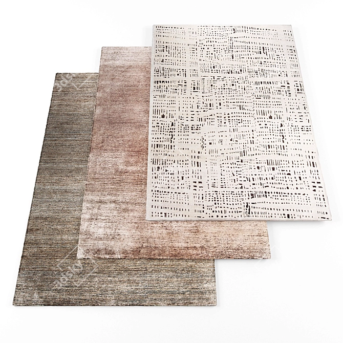 Title: High Resolution Rugs Set 3D model image 1