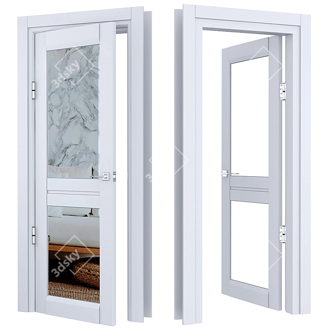 Varion Doors v004: Versatile and Stylish Interior Solution 3D model image 1