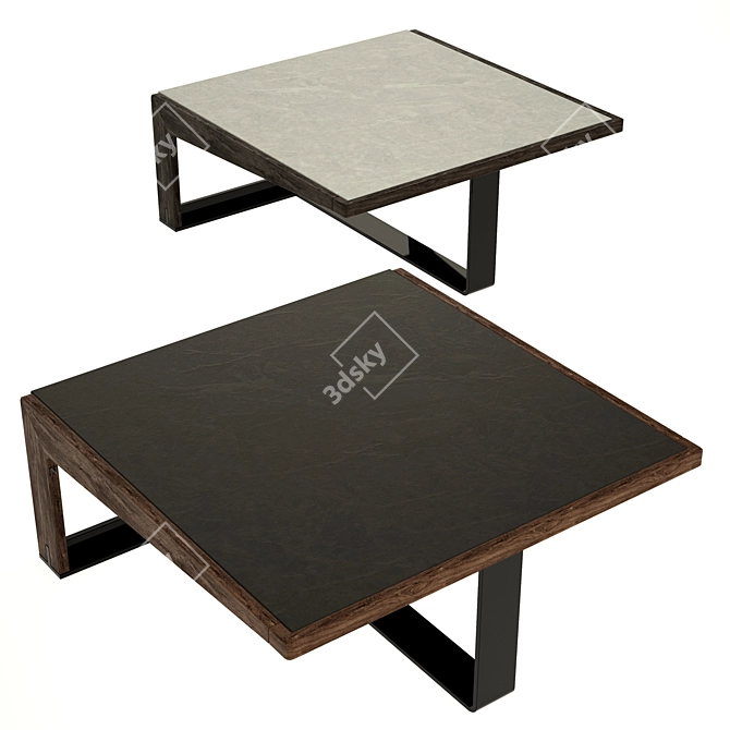 Sleek Natuzzi Dalton Table 3D model image 1